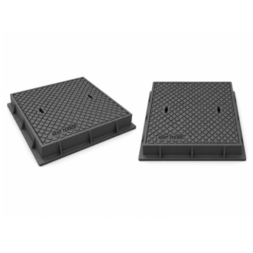 Döküm Rögar Kapağı Takımı Ø600 mm Yuvarlak B125 - Aykomsan Döküm döküm altyapı ürünü