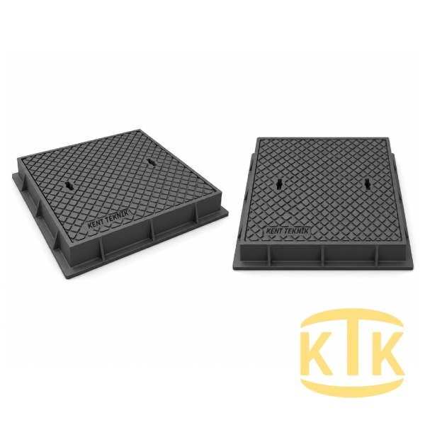 Döküm Rögar Kapağı Takımı Ø600 mm Yuvarlak B125 - Aykomsan Döküm döküm altyapı ürünü