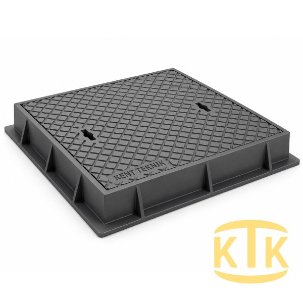 Döküm Rögar Kapağı Takımı Ø600 mm Yuvarlak C250 - Aykomsan Döküm döküm altyapı ürünü