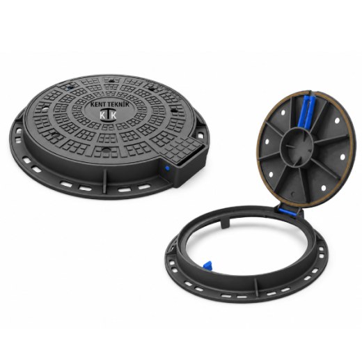 Döküm Rögar Kapağı Takımı Ø600 mm 100° B125 - Aykomsan Döküm döküm altyapı ürünü