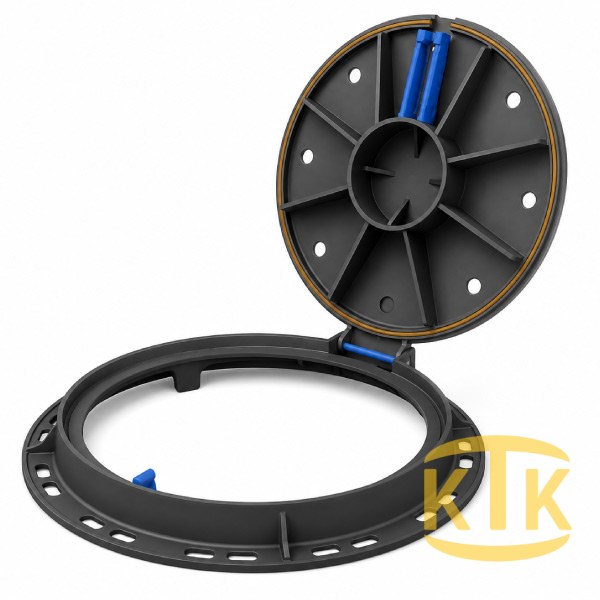 Döküm Rögar Kapağı Takımı Ø600 mm 100° D400 - Aykomsan Döküm döküm altyapı ürünü