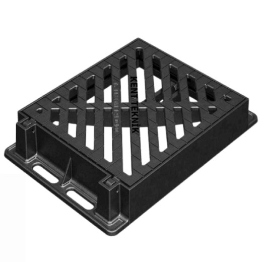 Döküm Yağmur Suyu Izgara Takımı 292x568 mm D400 - Aykomsan Döküm döküm altyapı ürünü