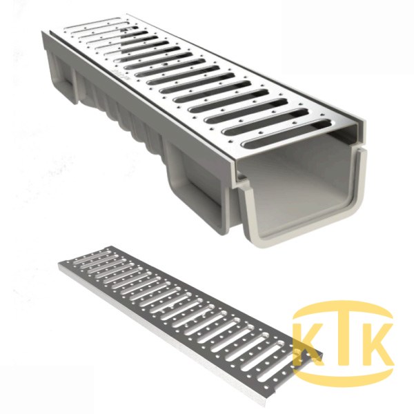 Paslanmaz/Galvaniz Kanal Izgarası 100x500x20 mm A15 - Aykomsan Döküm döküm altyapı ürünü